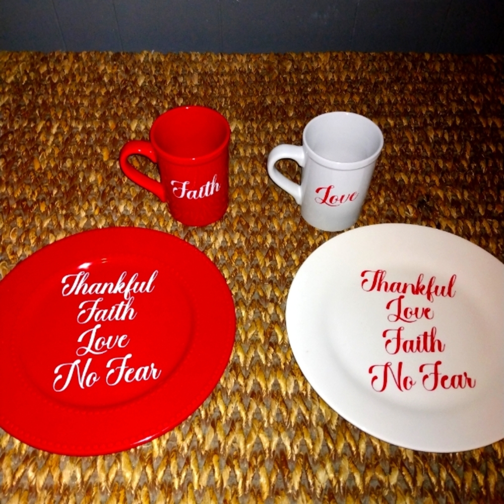 Custom made Plates and Cups